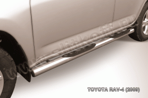 TOYOTA RAV-4 (2009)-Пороги d76 с проступями